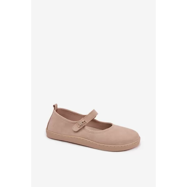  Dámské baleríny ZAZOO 10206 BEIGE 