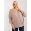 Dámská halenka RELEVANCE RV-BZ-5745.18 DARK BEIGE