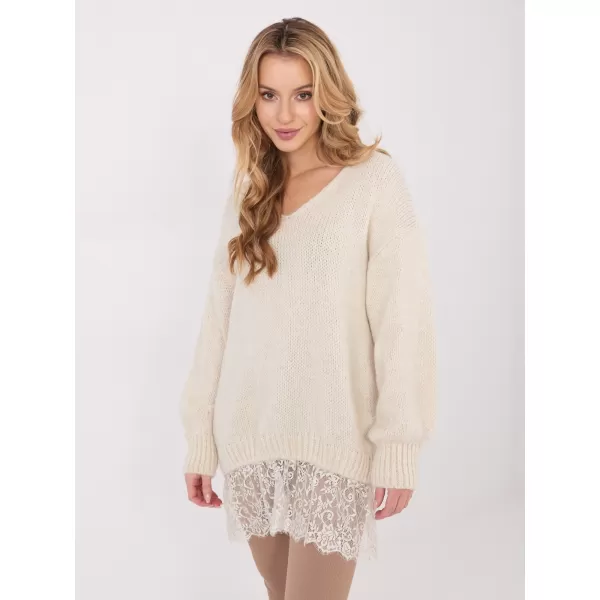  Dámský svetr FACTORY PRICE IN-SW-33681.05P LIGHT BEIGE 