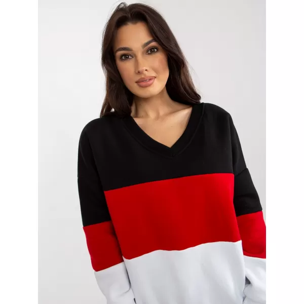  Dámská mikina RELEVANCE RV-BL-8377.89 BLACK AND RED 