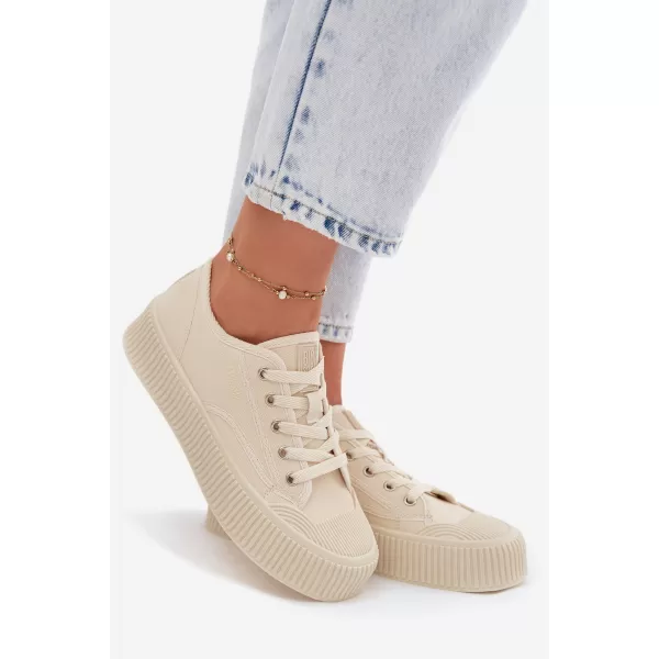  Dámské tenisky BIG STAR SHOES TT274271 BEIGE 
