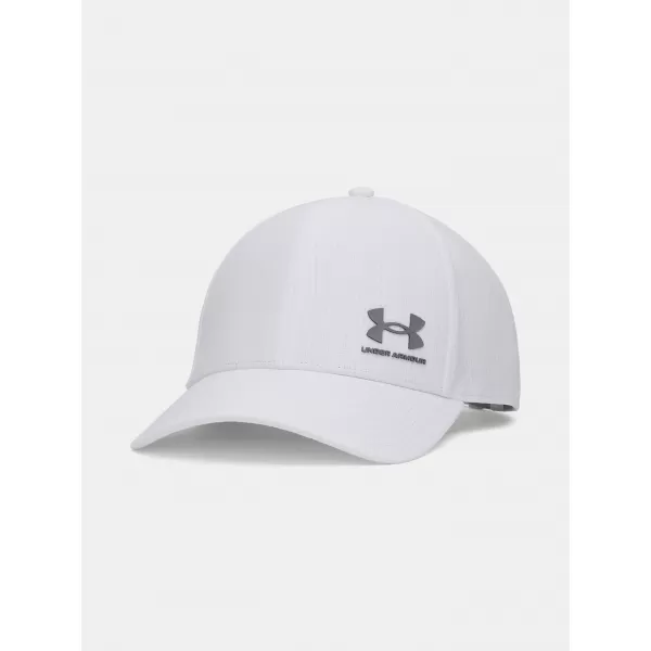  Pánská kšiltovka UNDER ARMOUR M AV LOW ADJ 1383440-101 BÍLÁ 