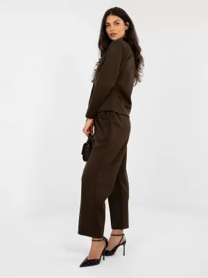 Dámské kalhoty ITALY MODA IT-SP-10006.76 DARK BROWN
