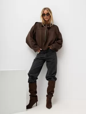 Dámská bunda ITALY MODA MI-KR-A273616.73 BROWN