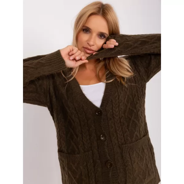  Dámský svetr WOOL FASHION ITALIA AT-SW-2358.31 KHAKI 