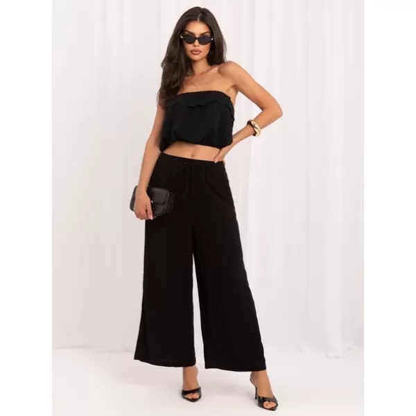  Dámské kalhoty SUBLEVEL D73761AG62237L BLACK 