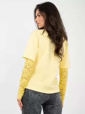 Dámská halenka FACTORY PRICE IT-BZ-22128.27 BRIGHT YELLOW