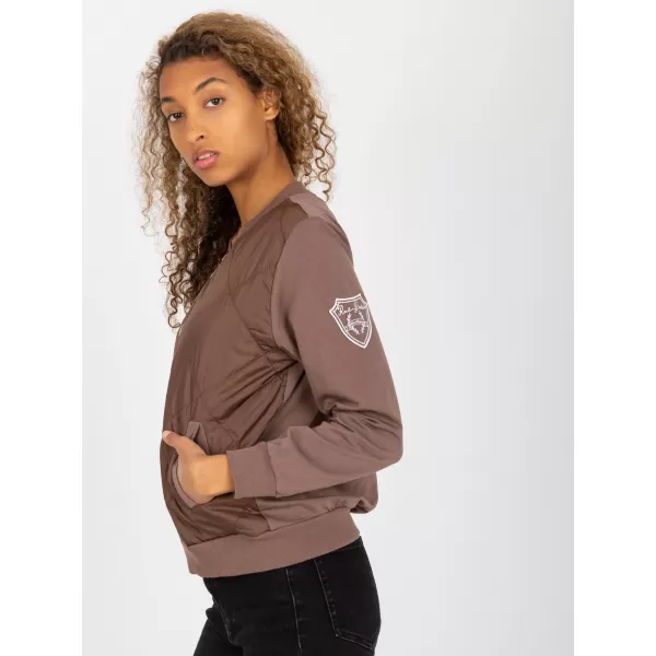  Dámská mikina RUE PARIS RV-BL-8225.88 BROWN 