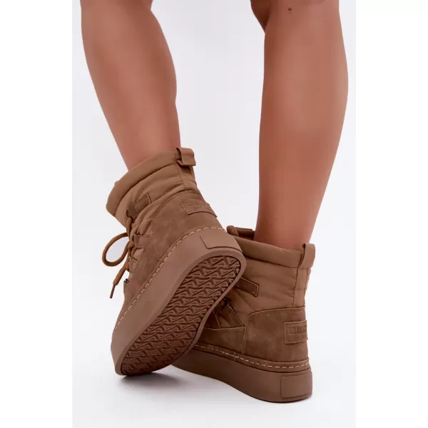  Dámské sněhule BIG STAR SHOES UU274190 BROWN/BEIGE 