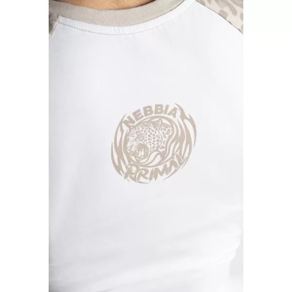  Crop top s leopardím vzorem 97 NEBBIA PRIMAL 861 CREAM LEOPARD 