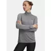 Dámské triko UNDER ARMOUR TECH 1/2 ZIP- TWIST 1384225-709 ŠEDÁ