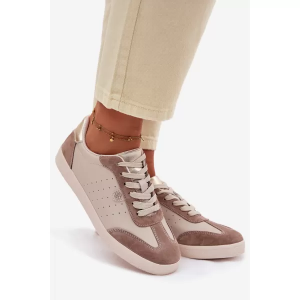  Dámské tenisky S.BARSKI LR61-7091 BEIGE 