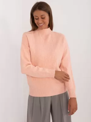 Dámský svetr WOOL FASHION ITALIA AT-SW-2339.54 PEACH AMBER