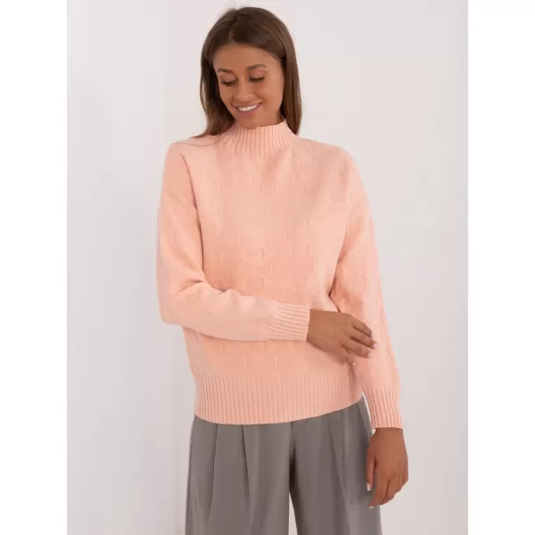  Dámský svetr WOOL FASHION ITALIA AT-SW-2339.54 PEACH AMBER 
