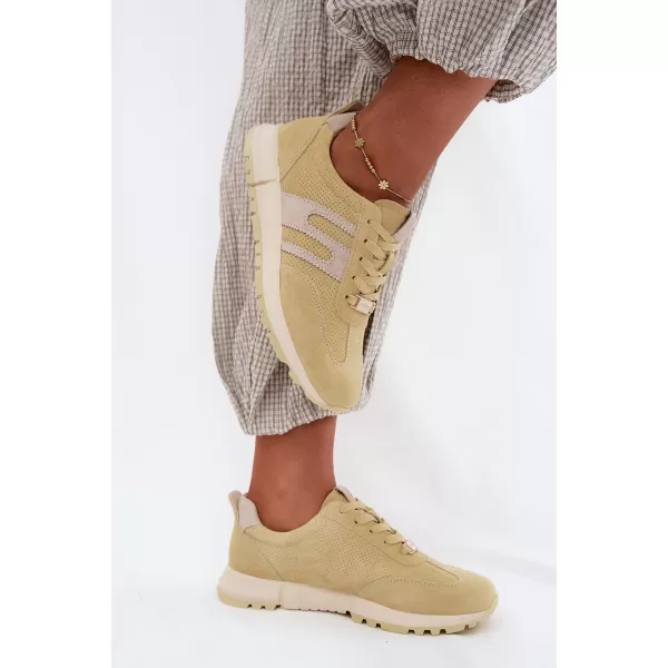  Dámské tenisky BOTO GD-XW-1054 YELLOW/BEIGE 