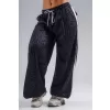 Baggy tepláky s leopardím vzorem NEBBIA PRIMAL 865 BLACK LEOPARD