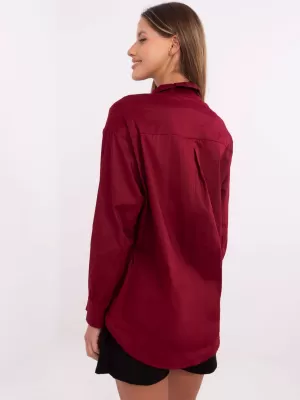Dámská košile ITALY MODA DHJ-KS-9213.86 BURGUNDY