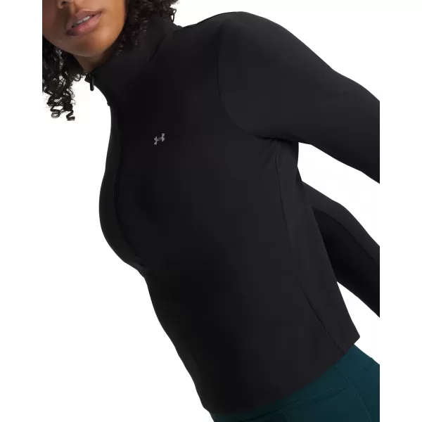  Dámské triko UNDER ARMOUR MOTION 1/2 ZIP 6013775-008 ČERNÁ 