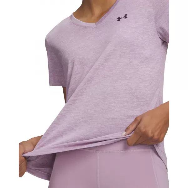  Dámské triko UNDER ARMOUR TECH SSV- TWIST 1384227-698 RŮŽOVÁ 