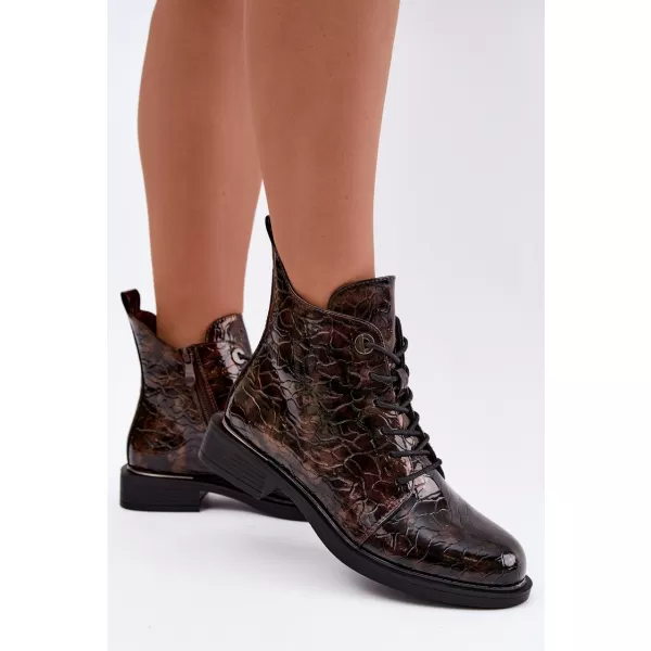  Dámské kozačky S.BARSKI HY62-8140 BROWN 