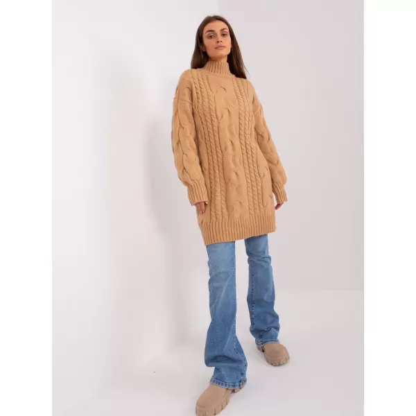  Dámský svetr WOOL FASHION ITALIA AT-SW-2367-1.35P CAMEL 