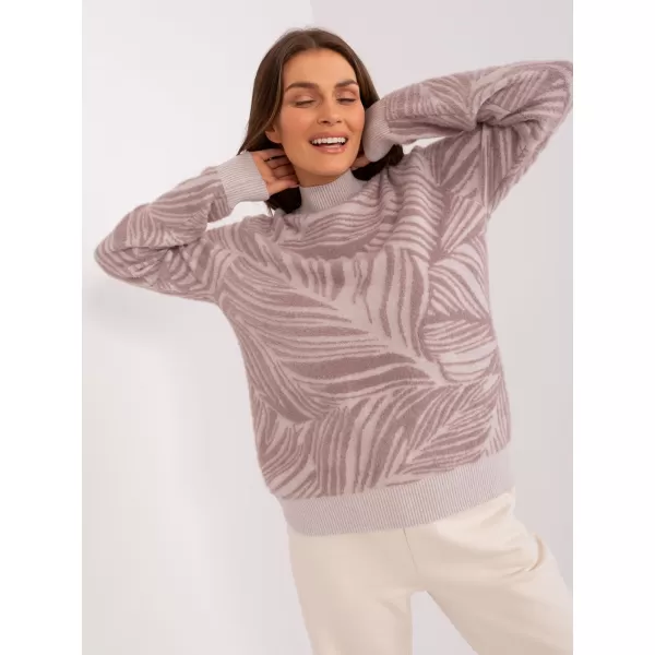  Dámský svetr WOOL FASHION ITALIA AT-SW-2357.96 BRIGHT PURPLE 