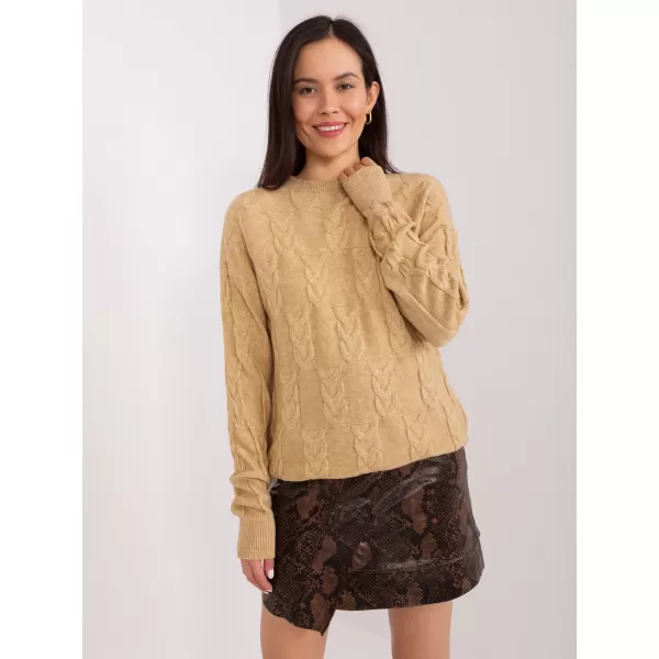  Dámský svetr WOOL FASHION ITALIA AT-SW-2340.22 CAMEL 