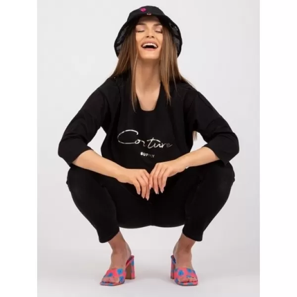  Dámská halenka RELEVANCE RV-BZ-7767.99 NOIRE 