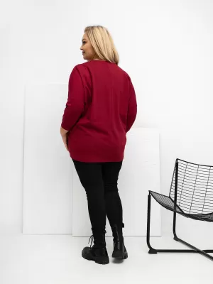 Dámská halenka RELEVANCE RV-BZ-A1075.96 BURGUNDY
