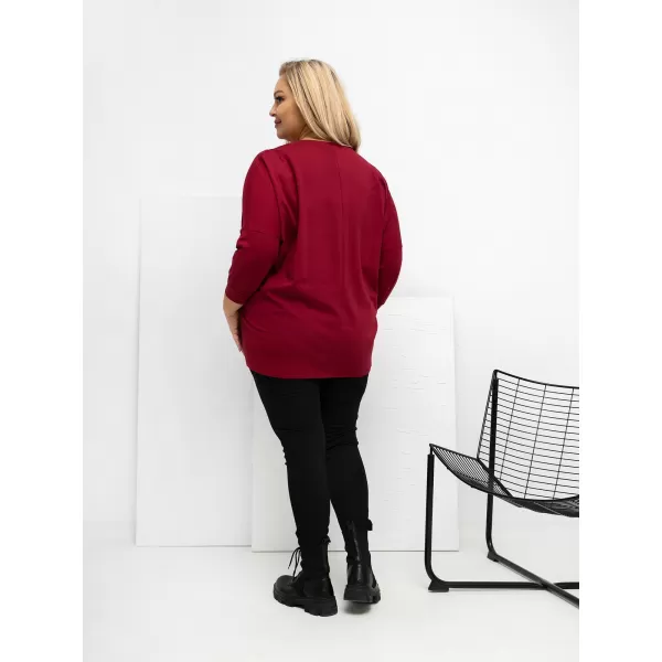  Dámská halenka RELEVANCE RV-BZ-A1075.96 BURGUNDY 