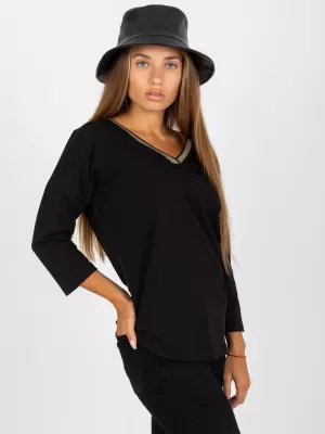 Dámská halenka RUE PARIS RV-BZ-8050.04 NOIRE