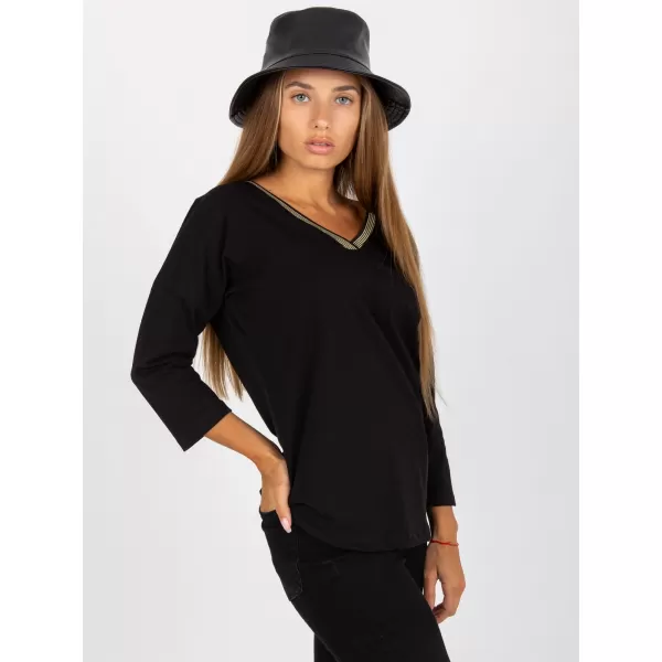  Dámská halenka RUE PARIS RV-BZ-8050.04 NOIRE 