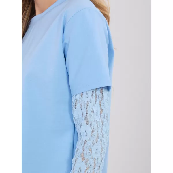  Dámské triko ITALY MODA MI-BZ-4227.61 LIGHT BLUE 