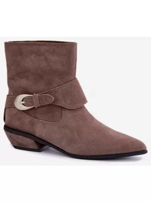 Dámské kovbojky BOTO JJ102P DARK BEIGE
