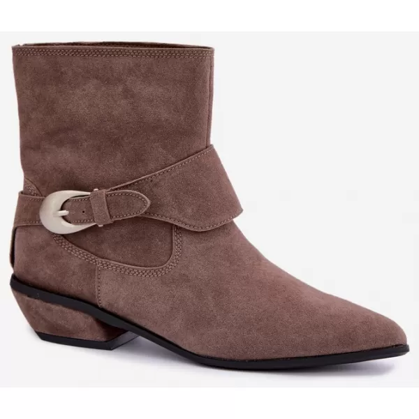  Dámské kovbojky BOTO JJ102P DARK BEIGE 