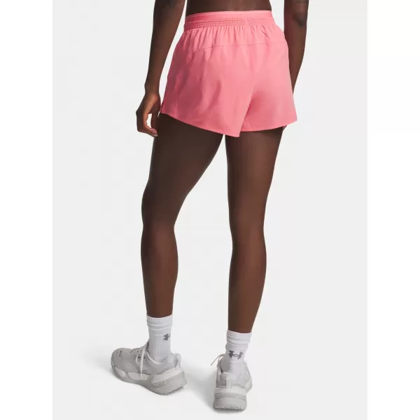  Dámské kraťasy UNDER ARMOUR VANISH WOVEN 3IN SHORTS 6009965-600 RŮŽOVÁ 