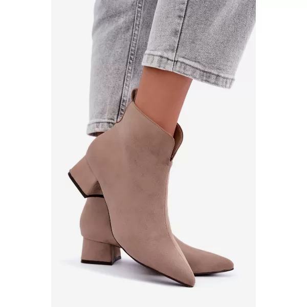  Dámské kotníkové boty BOTO D-334 BEIGE 