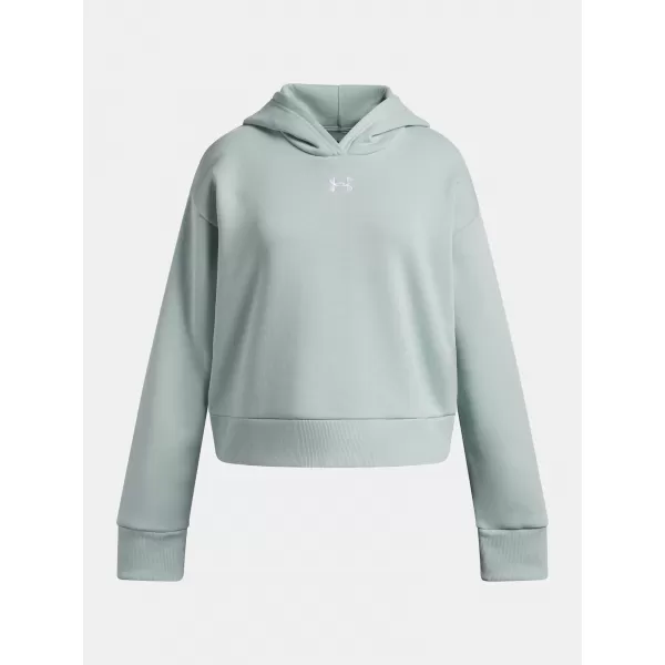  Dívčí mikina UNDER ARMOUR UA RIVAL FLEECE HOODIE 1379517-477 MODRÁ 