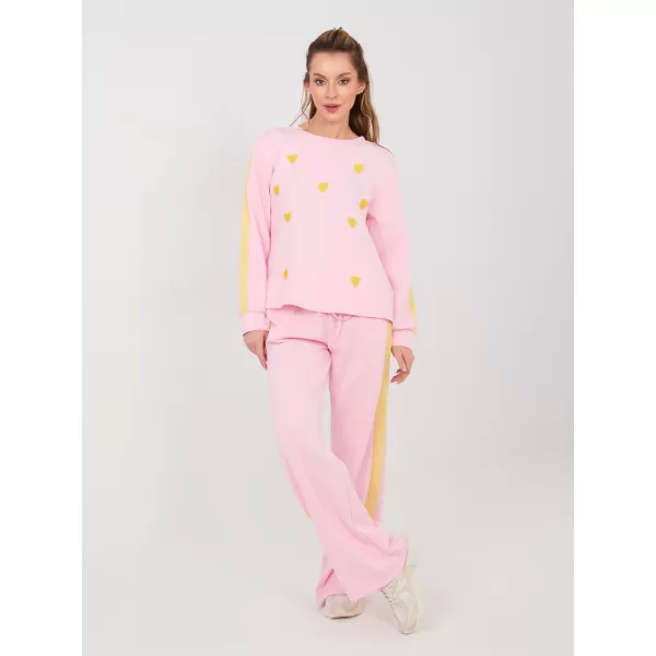  Dámská tepláková souprava RUE PARIS IT-KMPL-22211.31 BRIGHT PINK 