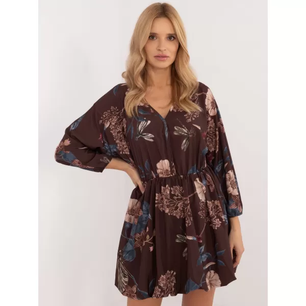  Dámské šaty ITALY MODA DHJ-SK-19861-3.11 BROWN 