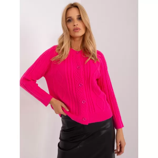 Dámský svetr WOOL FASHION ITALIA AT-SW-2346-2.99P DARK PINK 