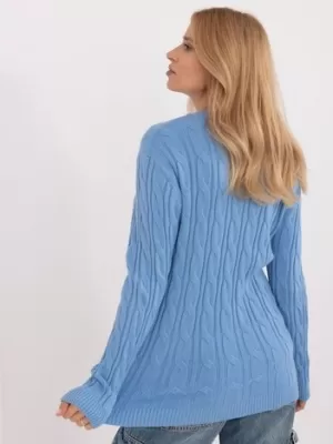 Dámský svetr WOOL FASHION ITALIA AT-SW-2343.88 BLUE