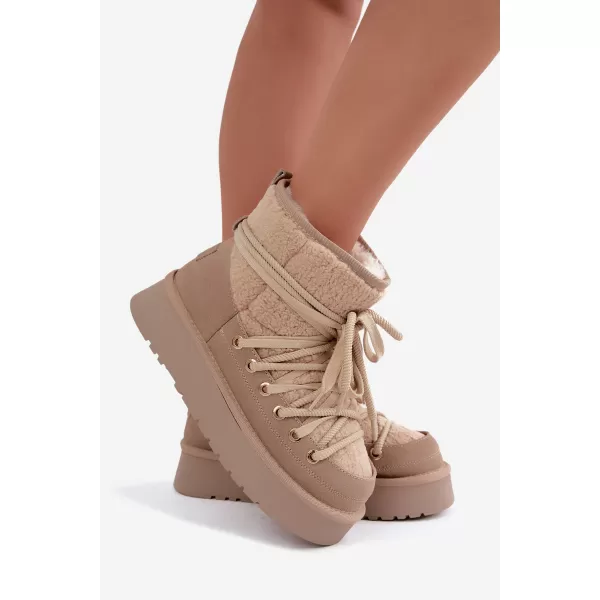 Dámské sněhule D&A GR62-6021 BEIGE 