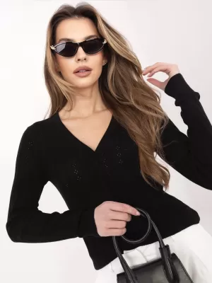 Dámský svetr SUBLEVEL D90186AK90993A BLACK