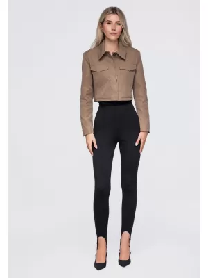 Dámské sako OMBRE OW-BL-E0007 BEIGE