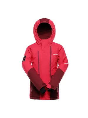 Dětská lyžařská bunda ALPINE PRO DEARO 3 RASPBERRY