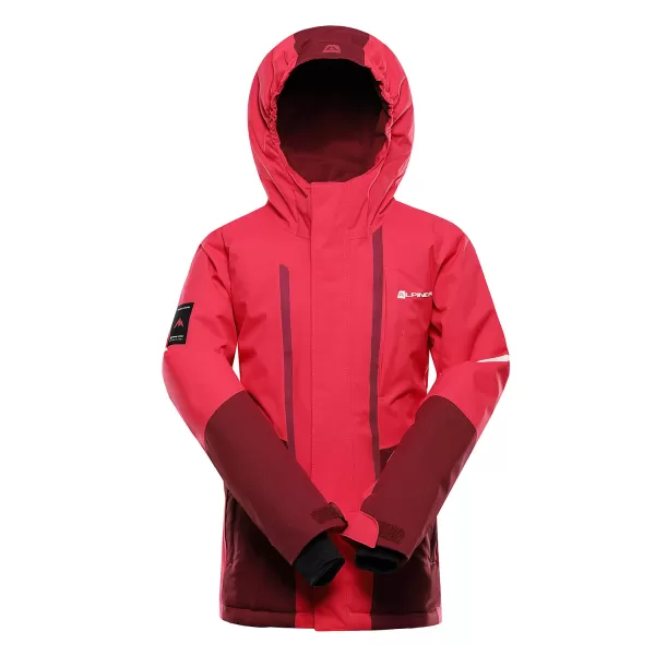 Dětská lyžařská bunda ALPINE PRO DEARO 3 RASPBERRY 