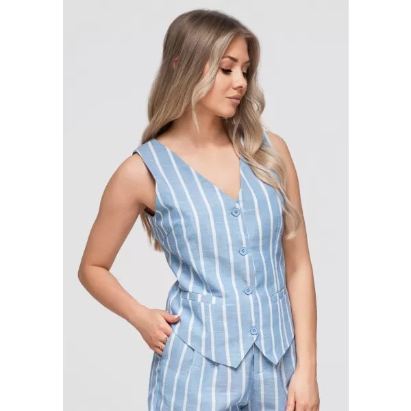  Dámská vesta OMBRE OW-VE-E0008 BLUE 