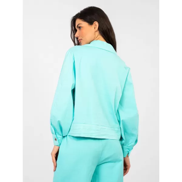  Dámská bunda RUE PARIS IT-KR-FL10071.50 TURQUOISE 