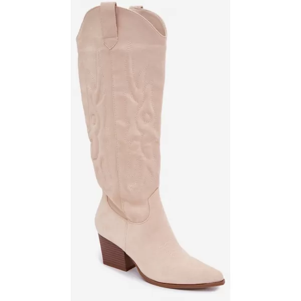  Dámské kozačky BOTO 9697A-1 BEIGE 